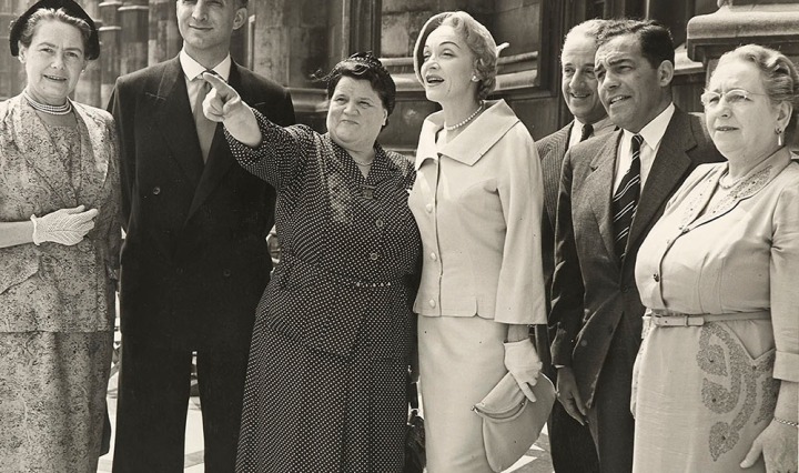 Bessie Braddock MP with Marlene Dietrich, Parliamentary Archives, PUD/14/100