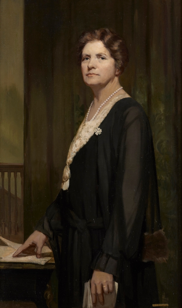 Lady Rhondda by Alice Burton, Parliamentary Art Collection WOA 7177